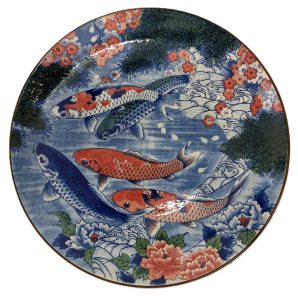 君津,買取,和食器,大皿,錦鯉